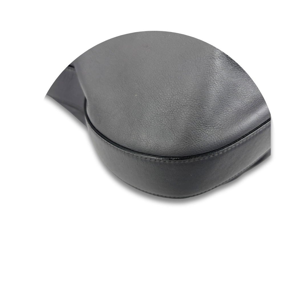 Ferragamo Grey Leather Hobo Bag