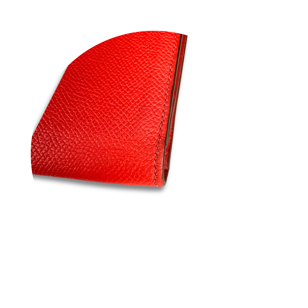 Hermès Epsom Rose Jaipur Bearn Wallet