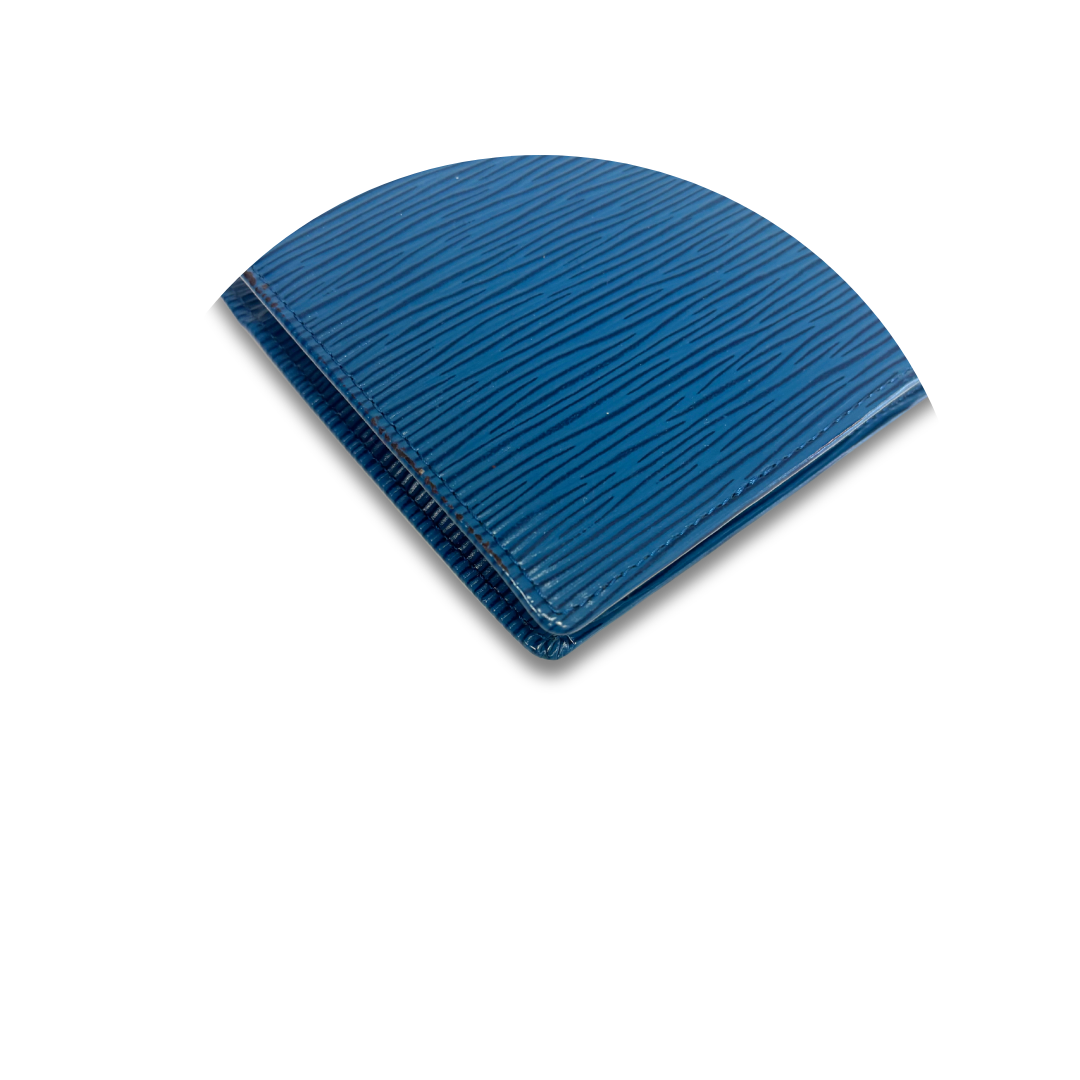 Louis Vuitton Blue Epi Leather Bifold Marco Wallet