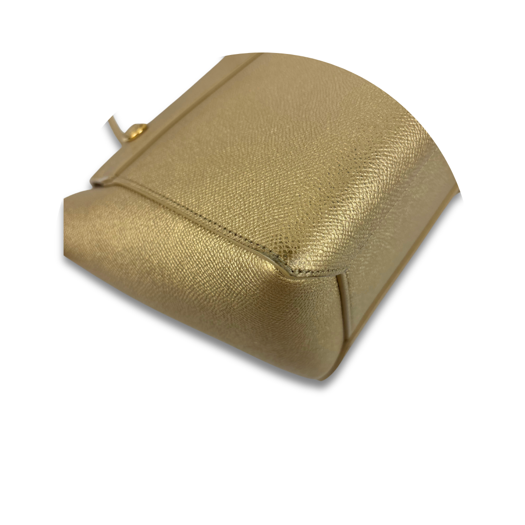 Celine Gold Nano Leather Belt Bag