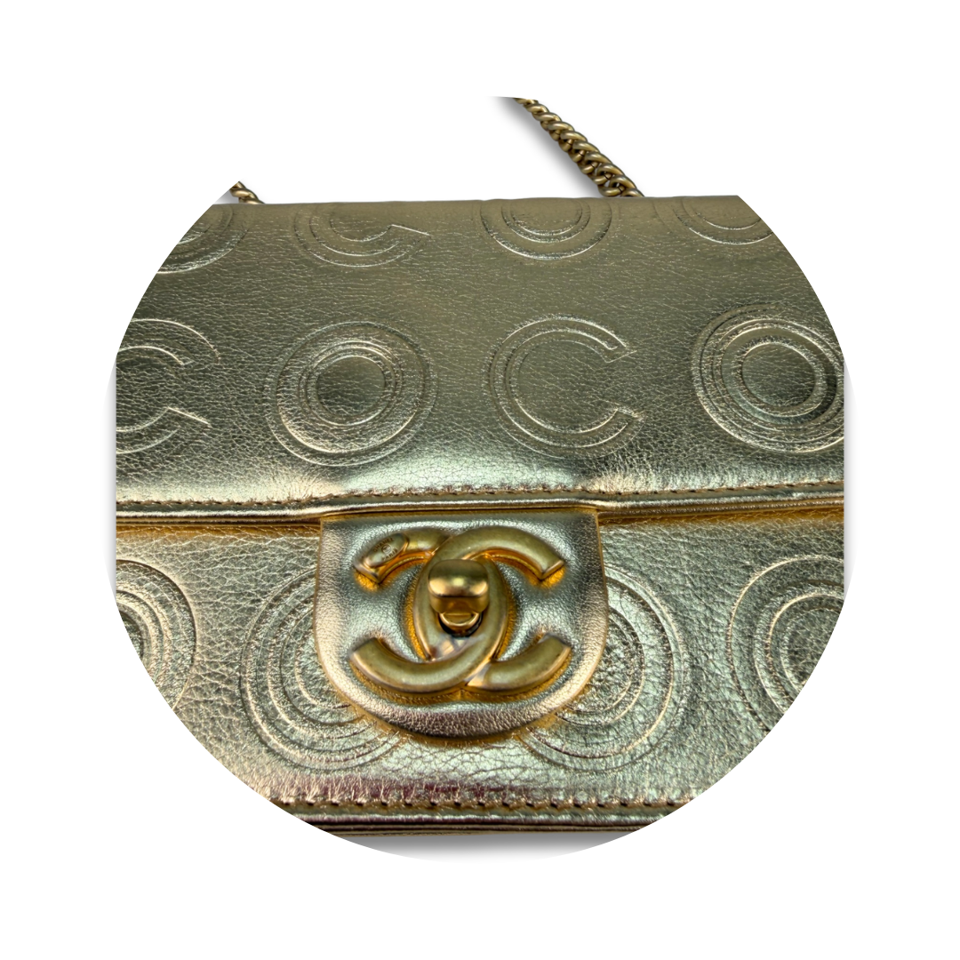 Chanel Metallic Cocallover Small Flap Bag
