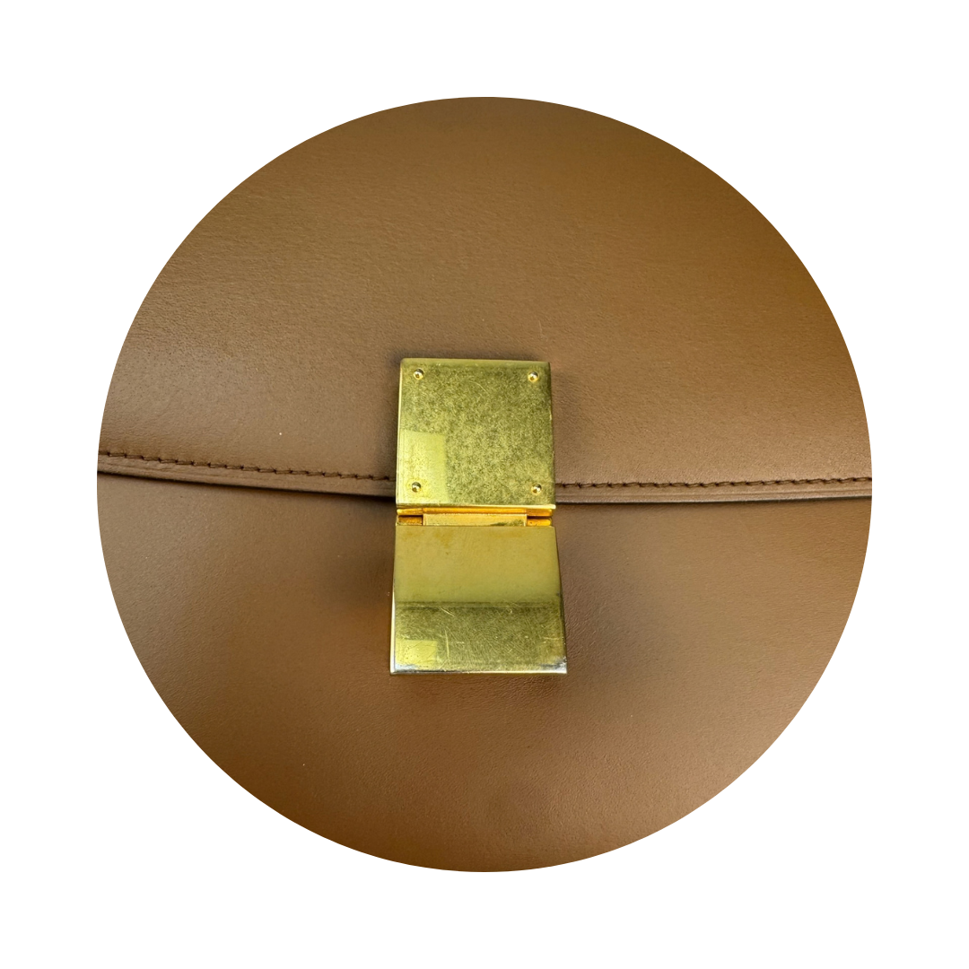 Celine Brown Medium Calfskin Box Bag