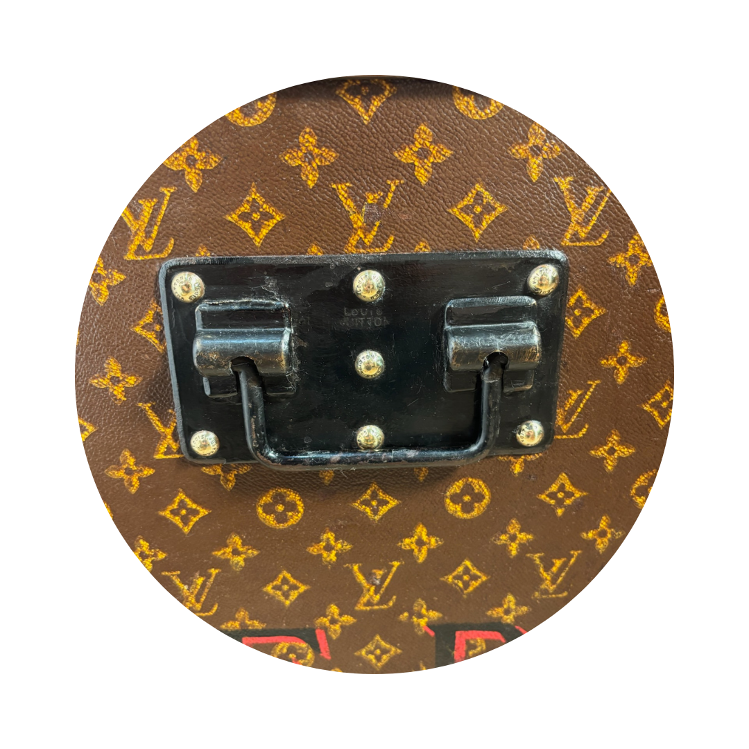 Louis Vuitton Monogram Antique Malle Courrier 90 Trunk