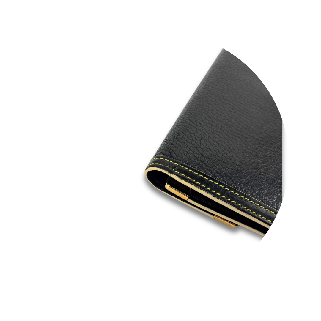 Louis Vuitton Black Suhali Porte Tresor Wallet