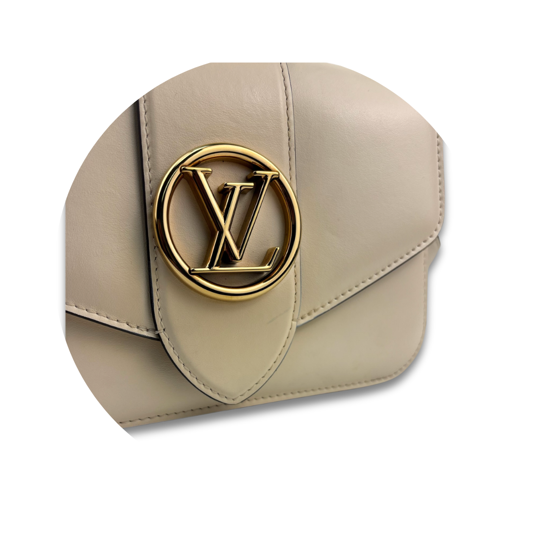 Louis Vuitton Cream Pont 9 Flap Bag