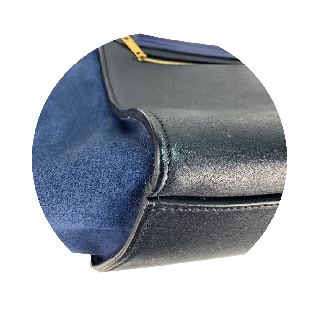 Celine Large Navy Trapeze Bag