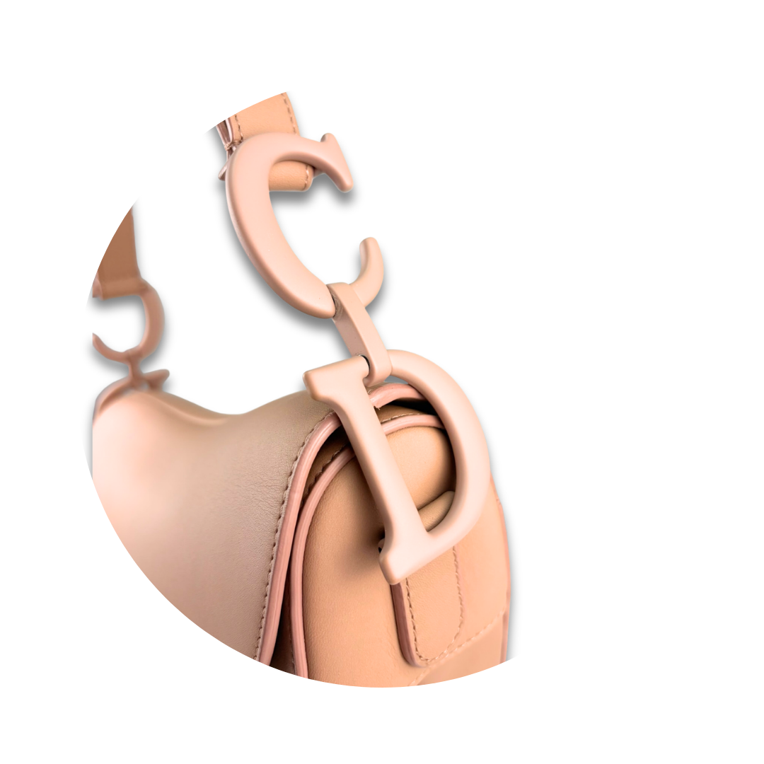 Dior Monochromatic Tan Calfskin Saddle Bag