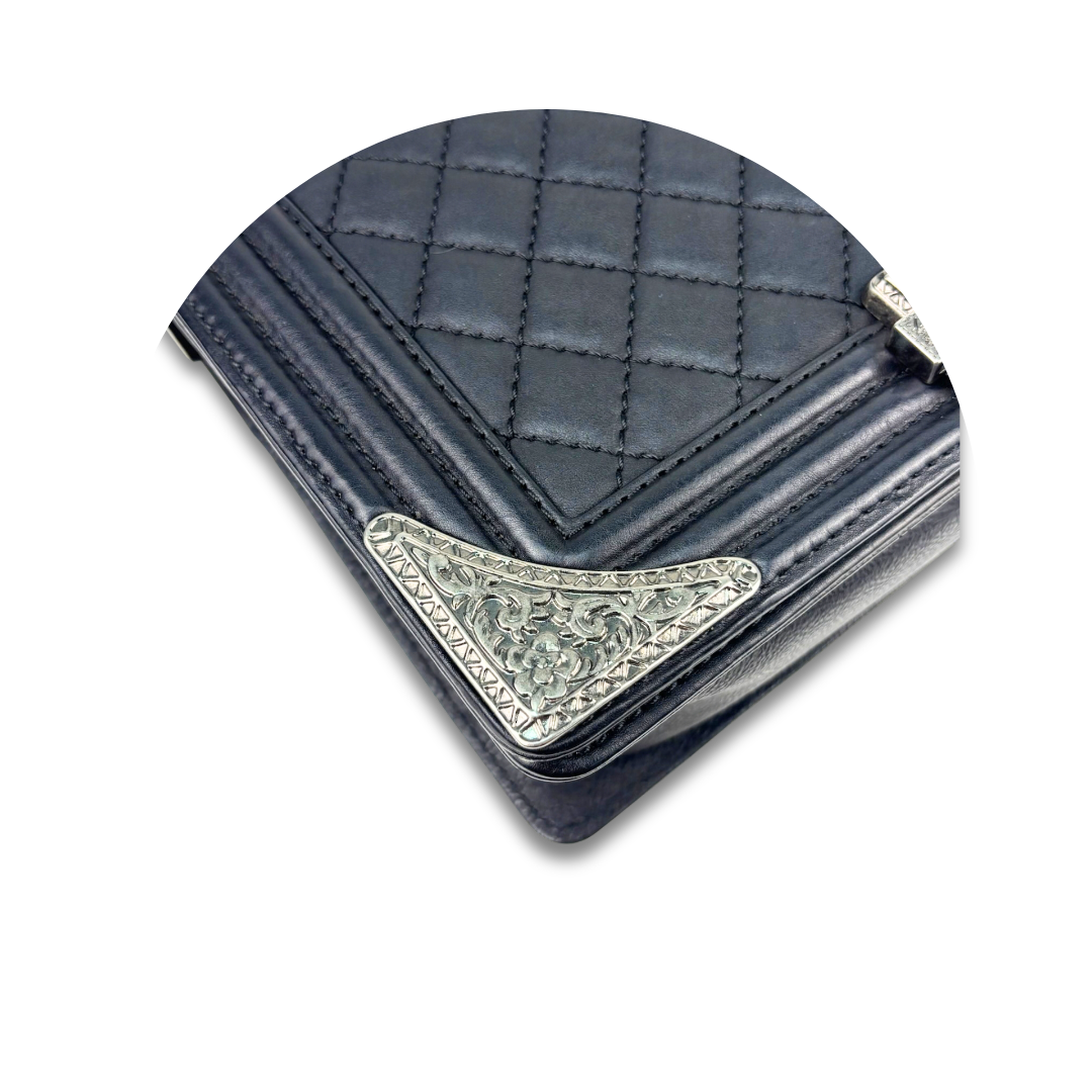 Chanel Medium Black Paris-Dallas Boy Bag