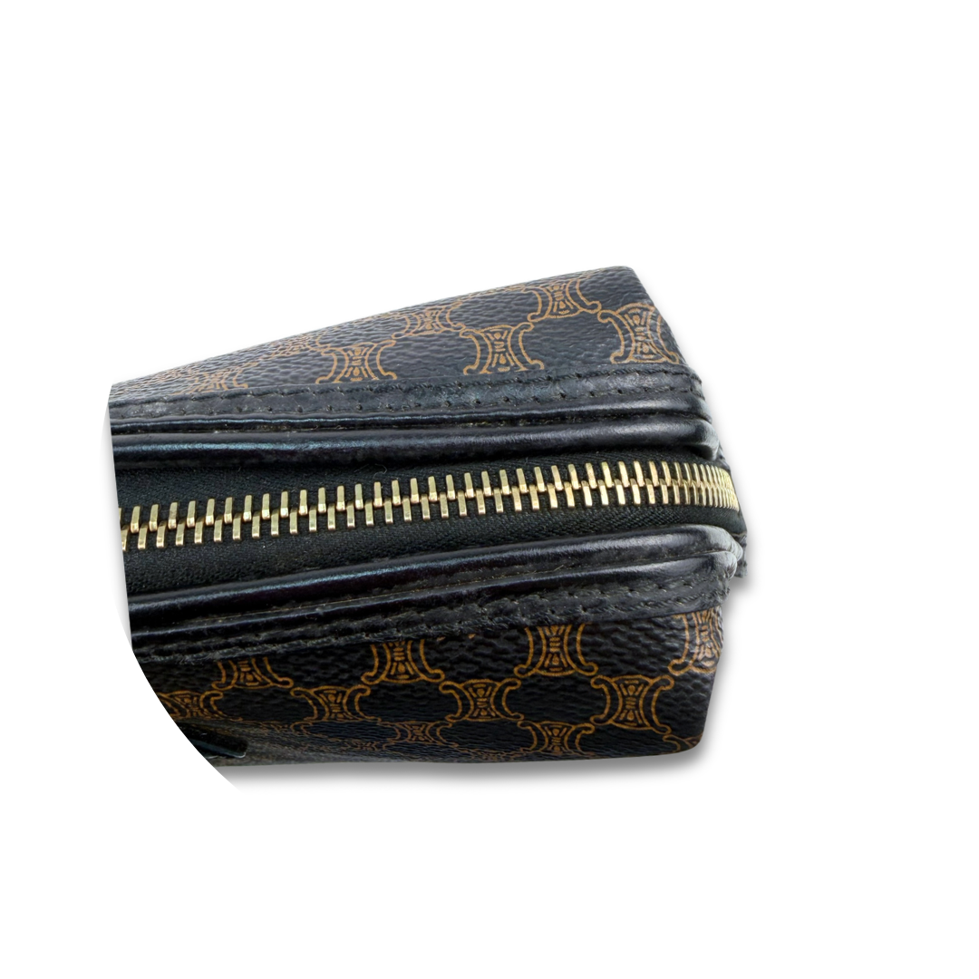 Celine Coated Canvas Toiletry Pouch