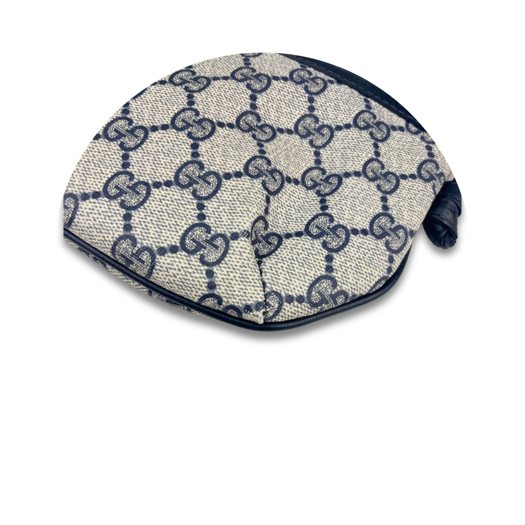 Gucci GG Supreme Navy Flat Crossbody