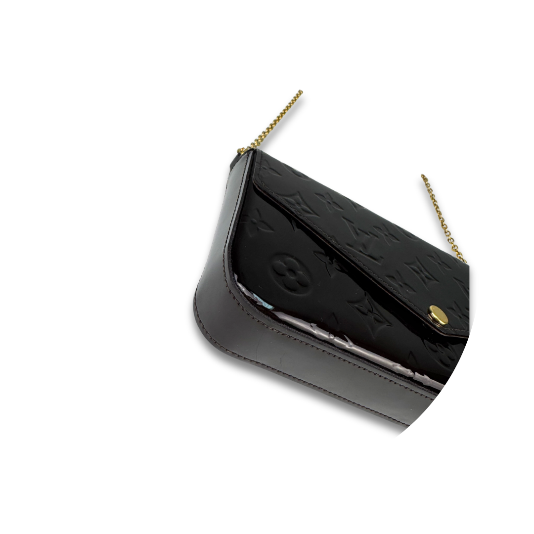 Louis Vuitton Amarante Vernis Pochette Felicie