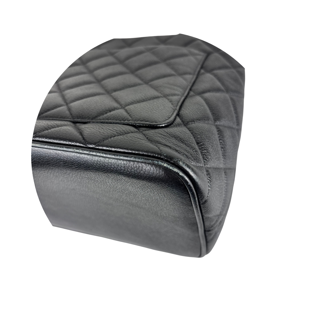 Chanel Black Caviar Medallion Tote