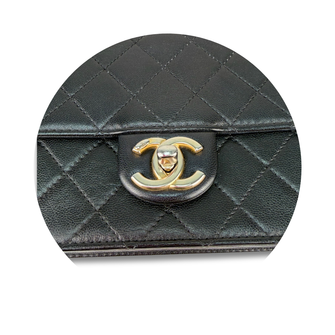 Chanel Goatskin Acrylic Beads Small Flap Bag
