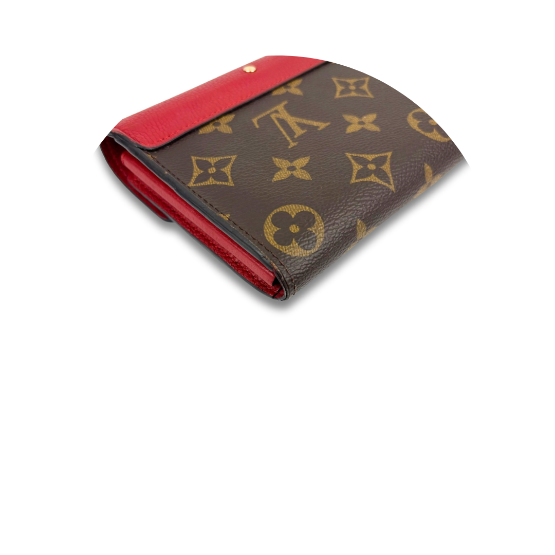 Louis Vuitton Monogram Pallas Wallet Red