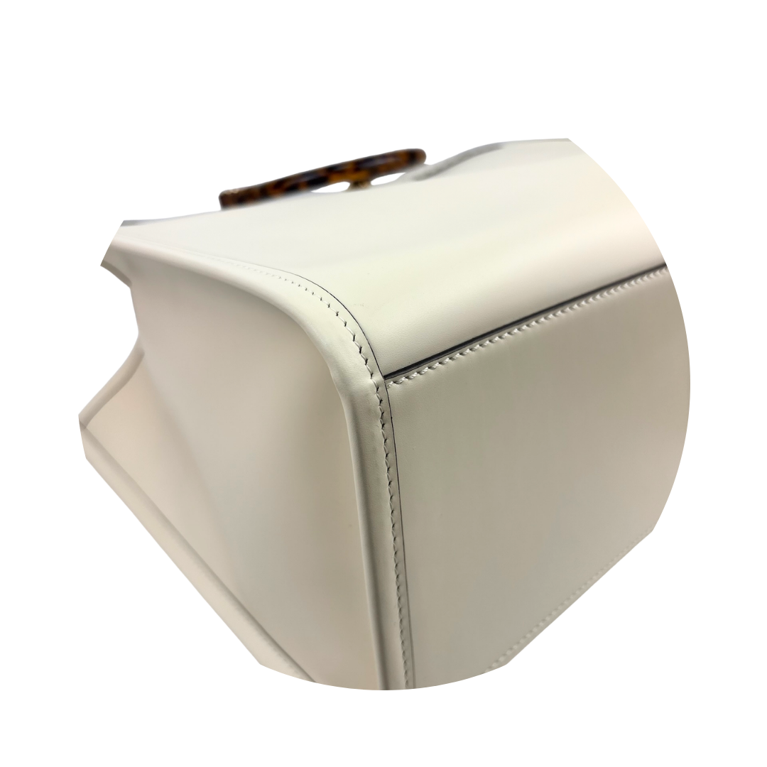 Fendi Cream Medium Sunshine Shopper Tote