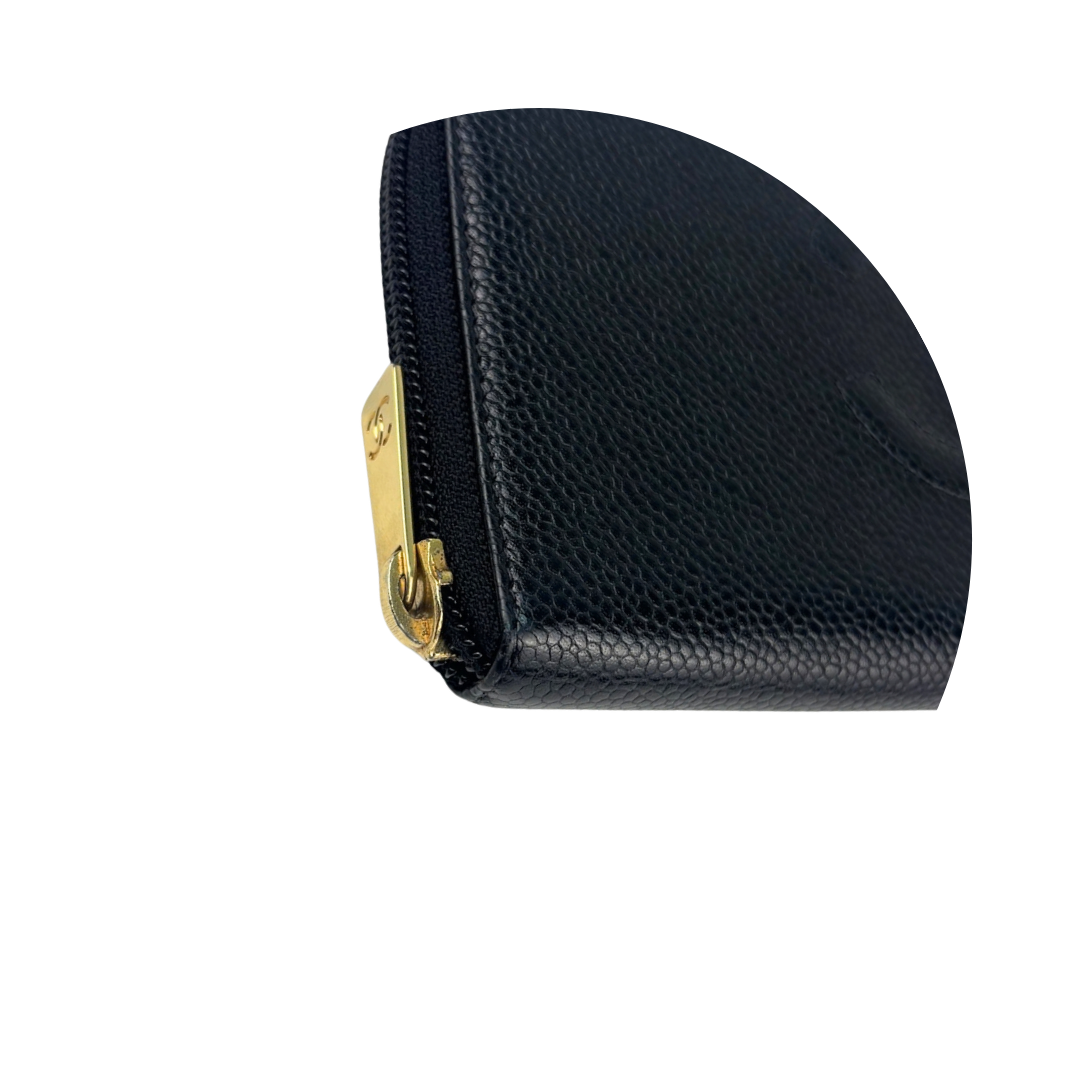 Chanel CC Timeless Zip Around Wallet