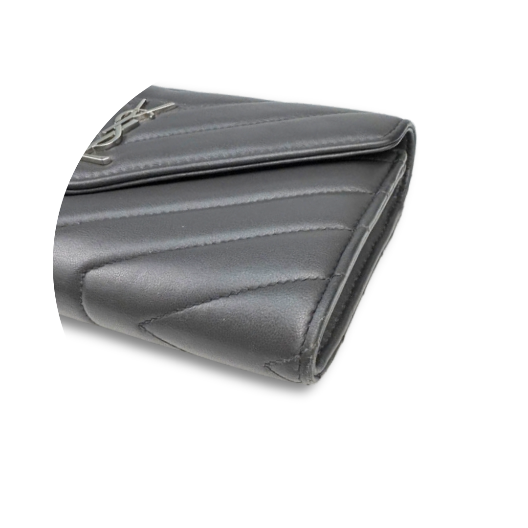 YSL Grey Cassandre Envelope Wallet
