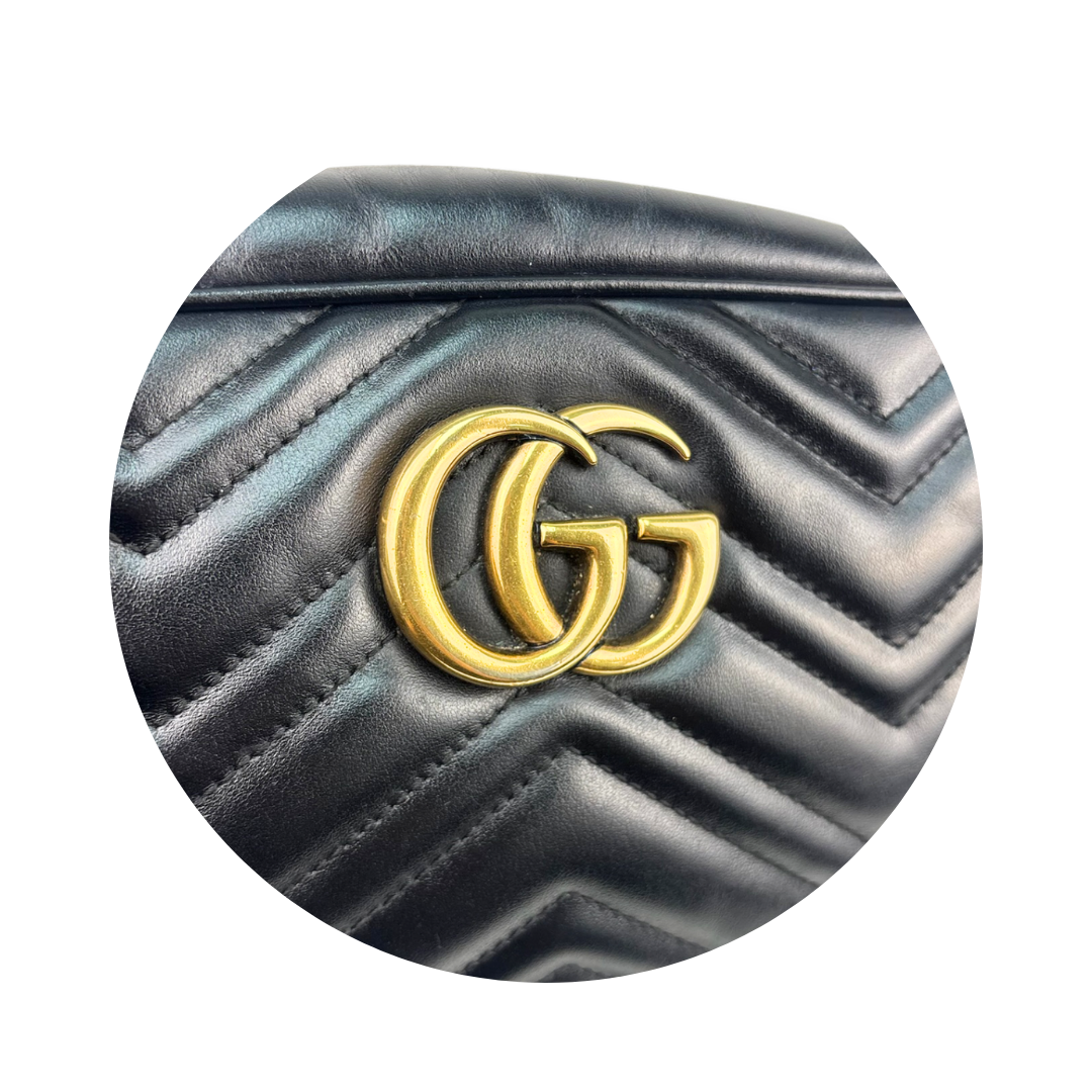 Gucci Black Marmont Camera Bag