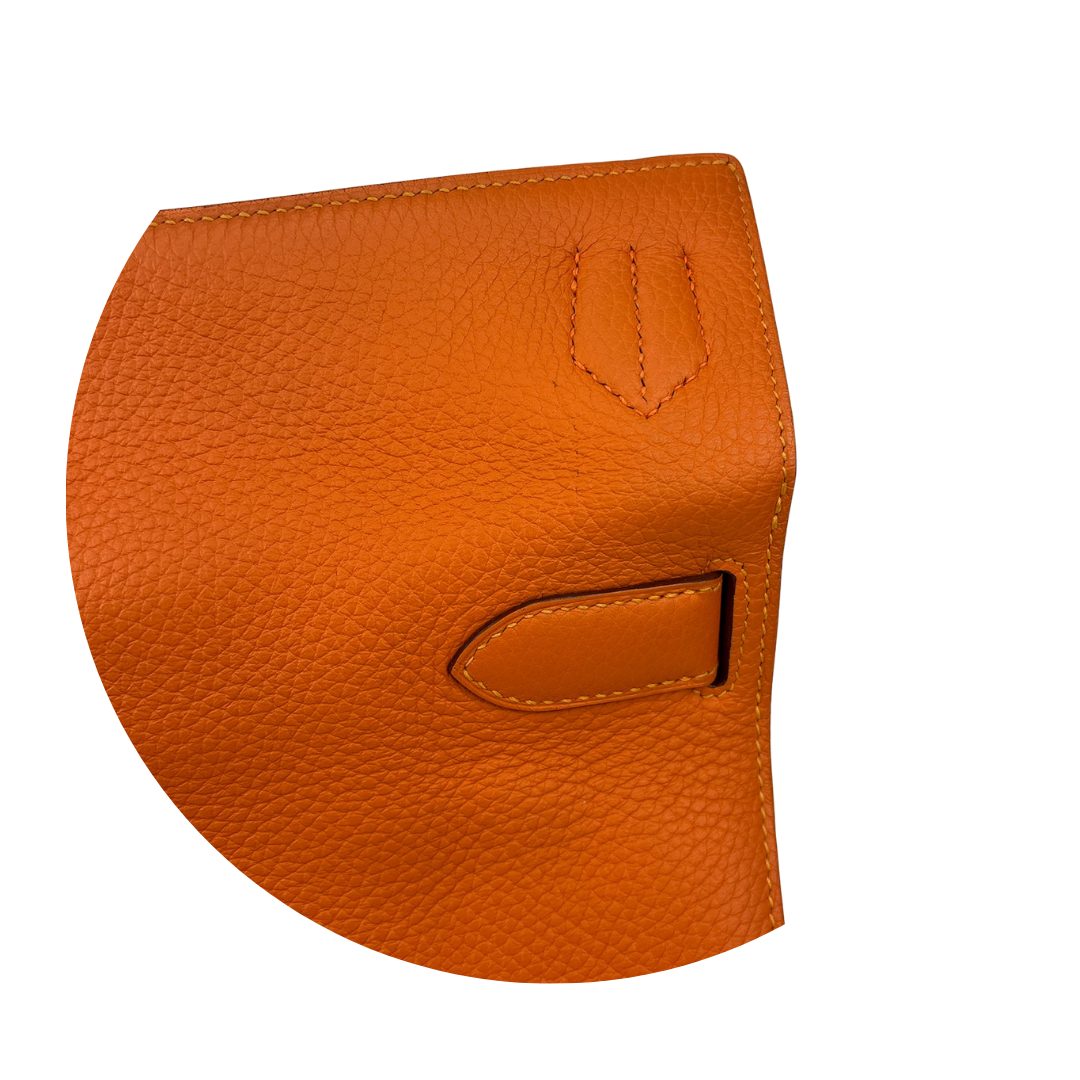 Hermès Clemence Jypsière 34 Orange Verso