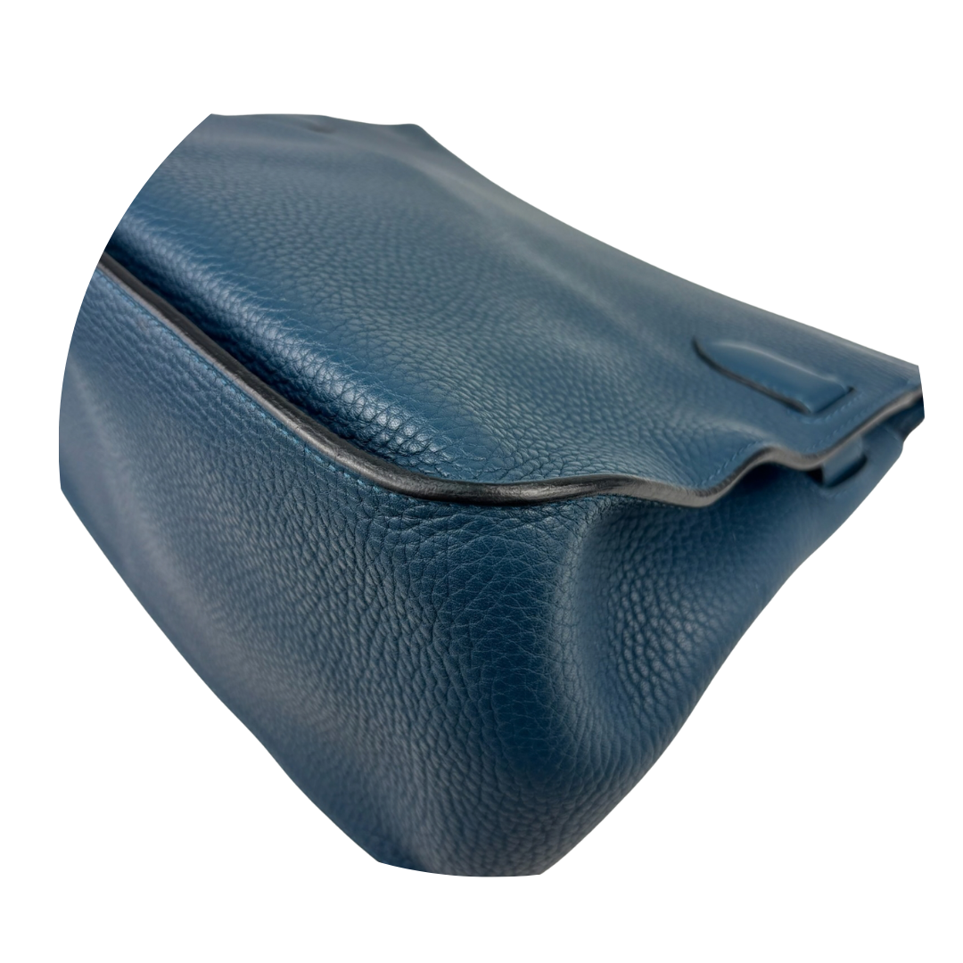Hermès Clemence Colvert & Turquoise Bicolor Jypsière 34