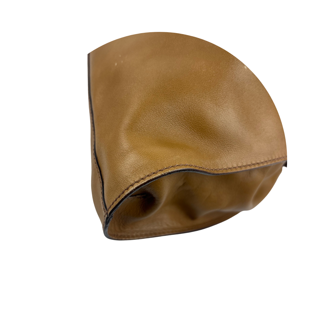 Gucci Brown Ruched Hobo Bag