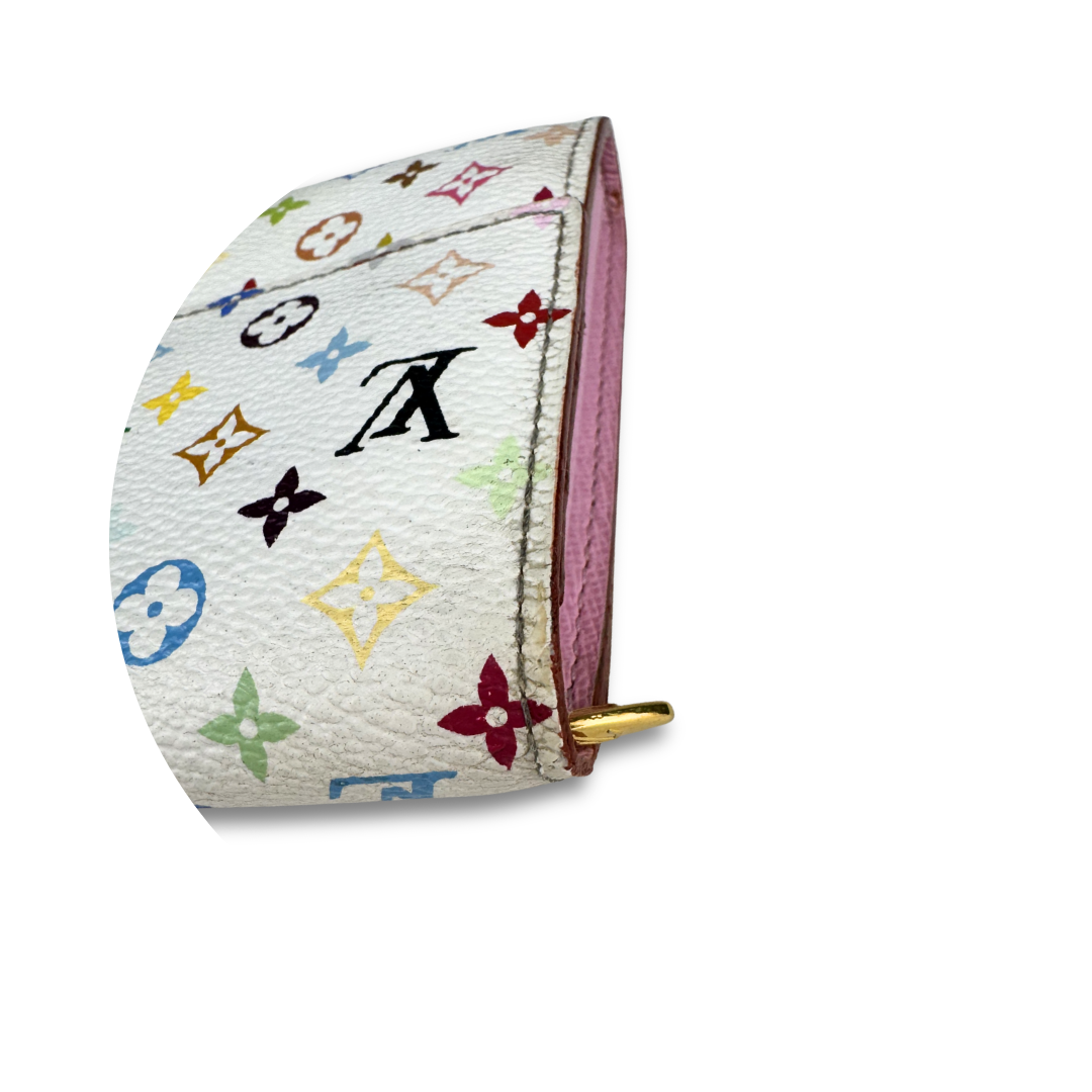 Louis Vuitton White Murakami Sarah Wallet