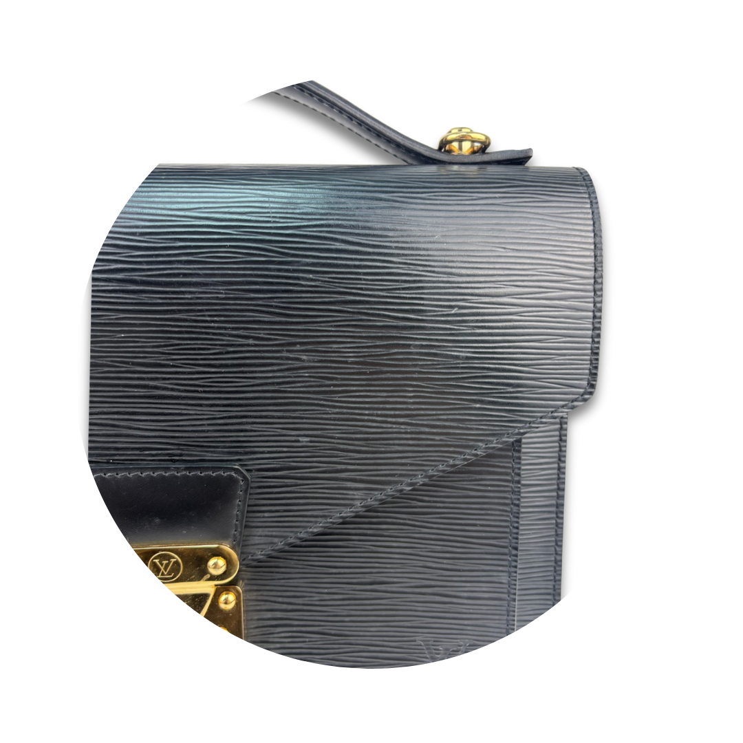 Louis Vuitton Black Epi Leather Monceau