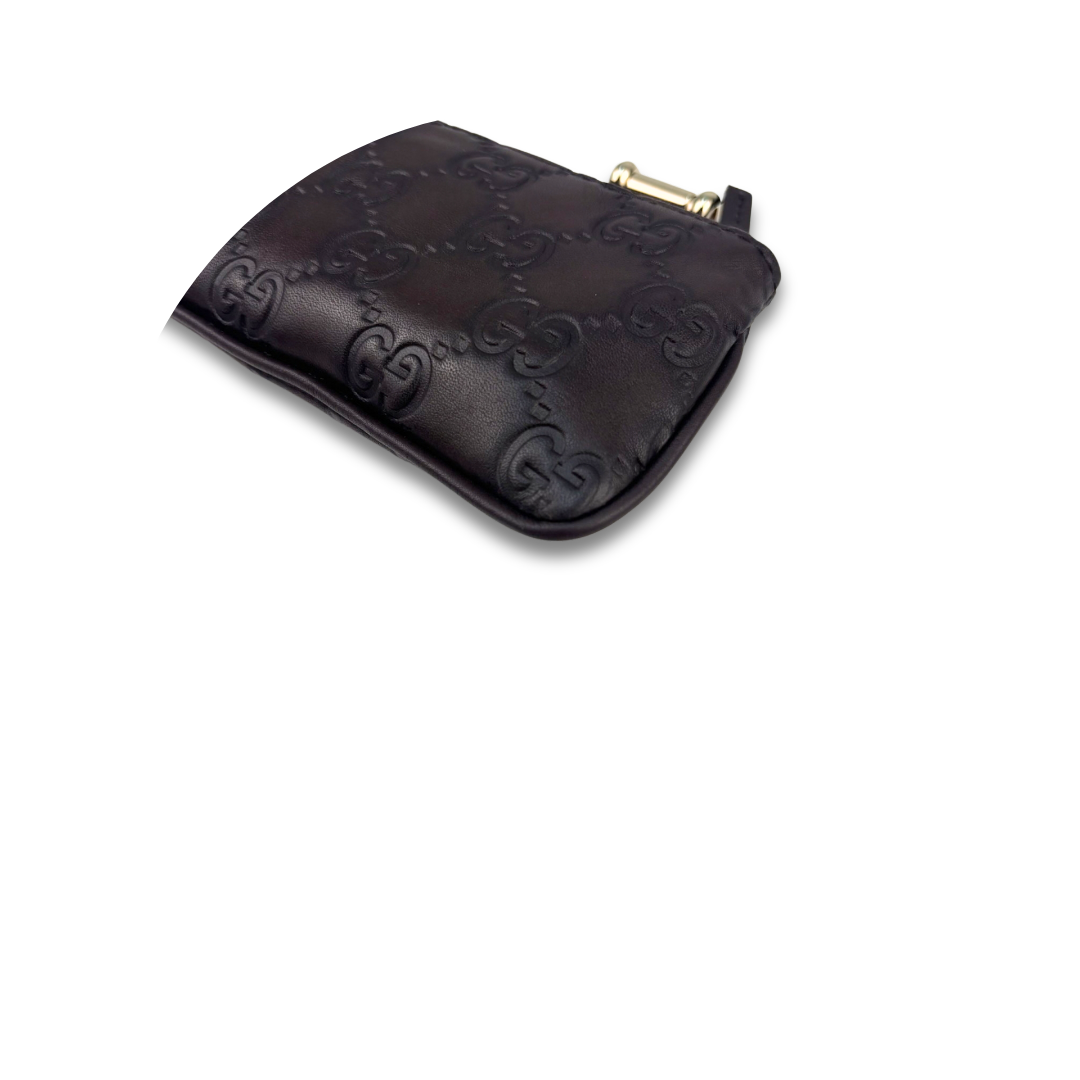 Gucci Brown Guccissima Key Pouch