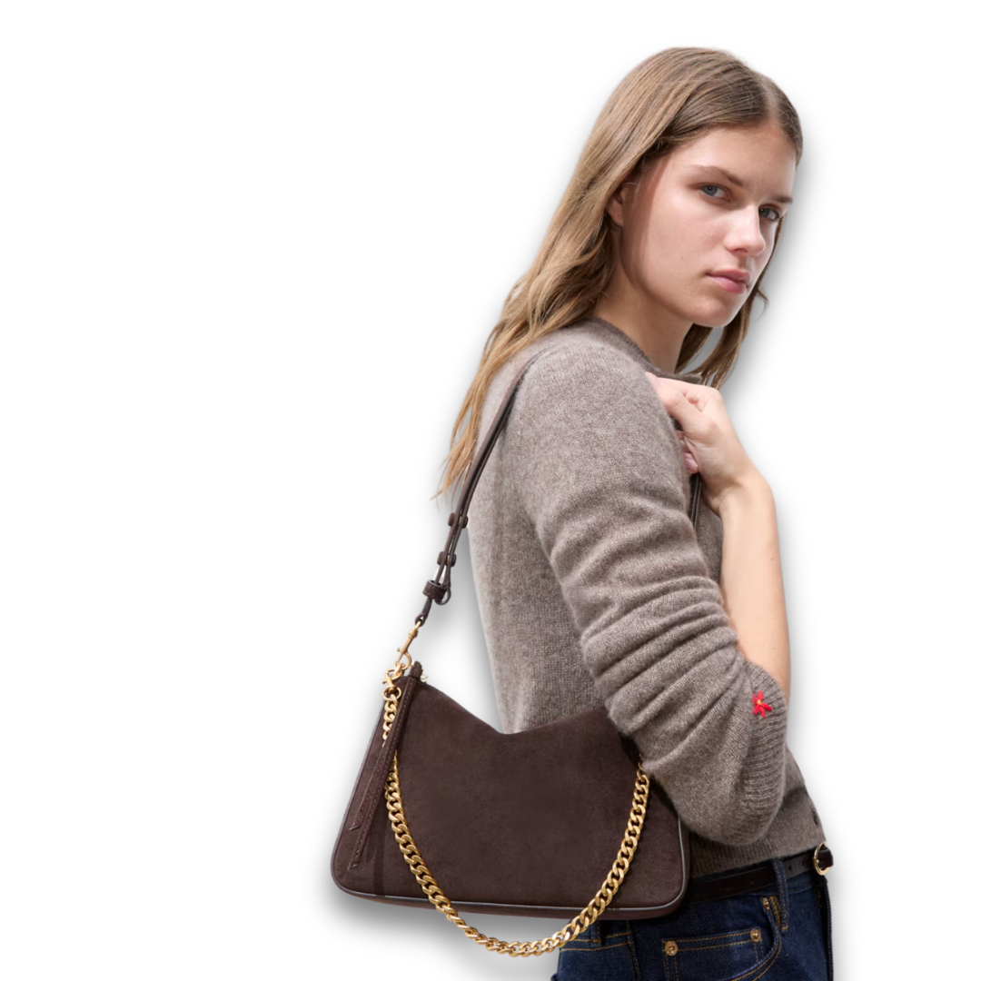Tory Burch Perry Suede Small Shoulder Bag
