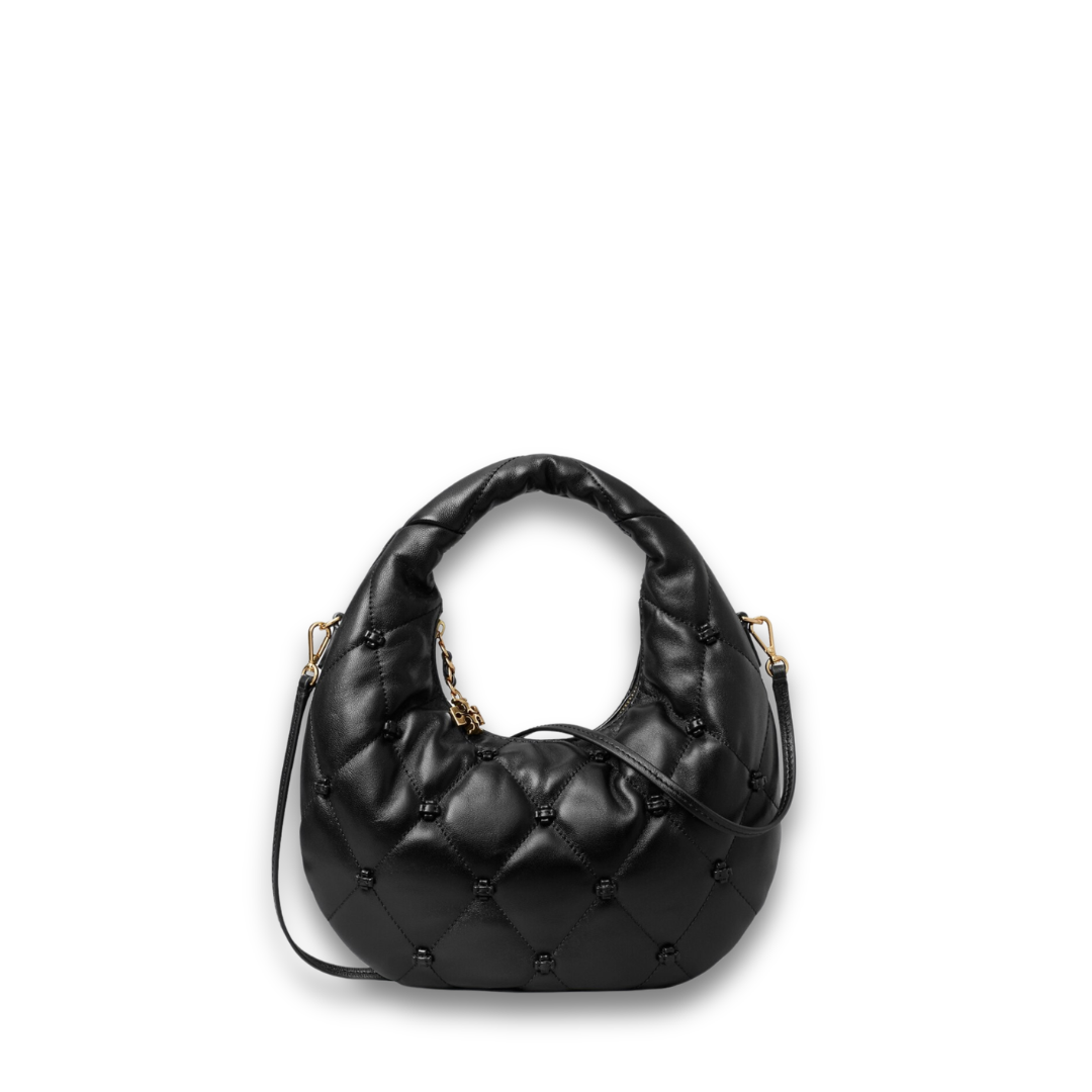 Tory Burch Bunny Knot Top Zip Cresent Bag