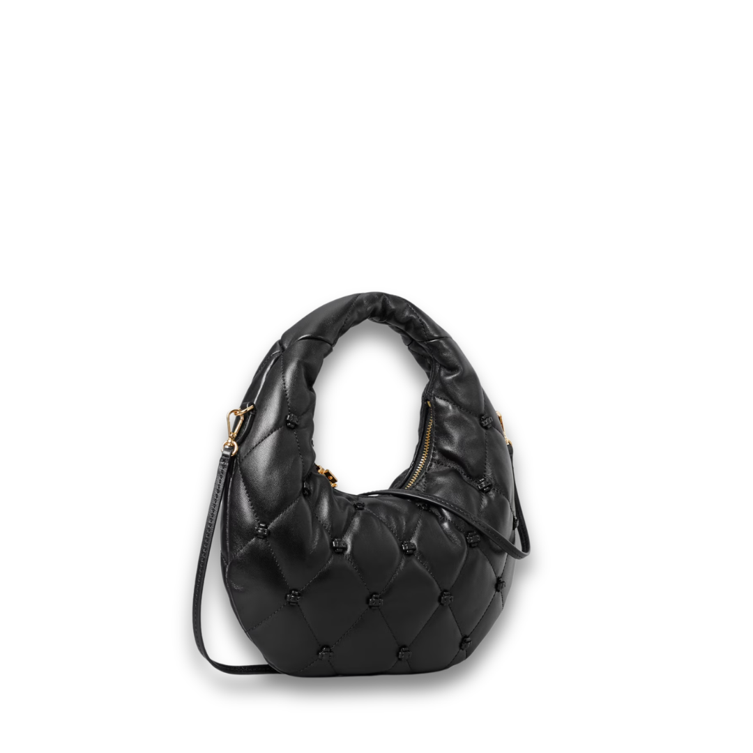 Tory Burch Bunny Knot Top Zip Cresent Bag