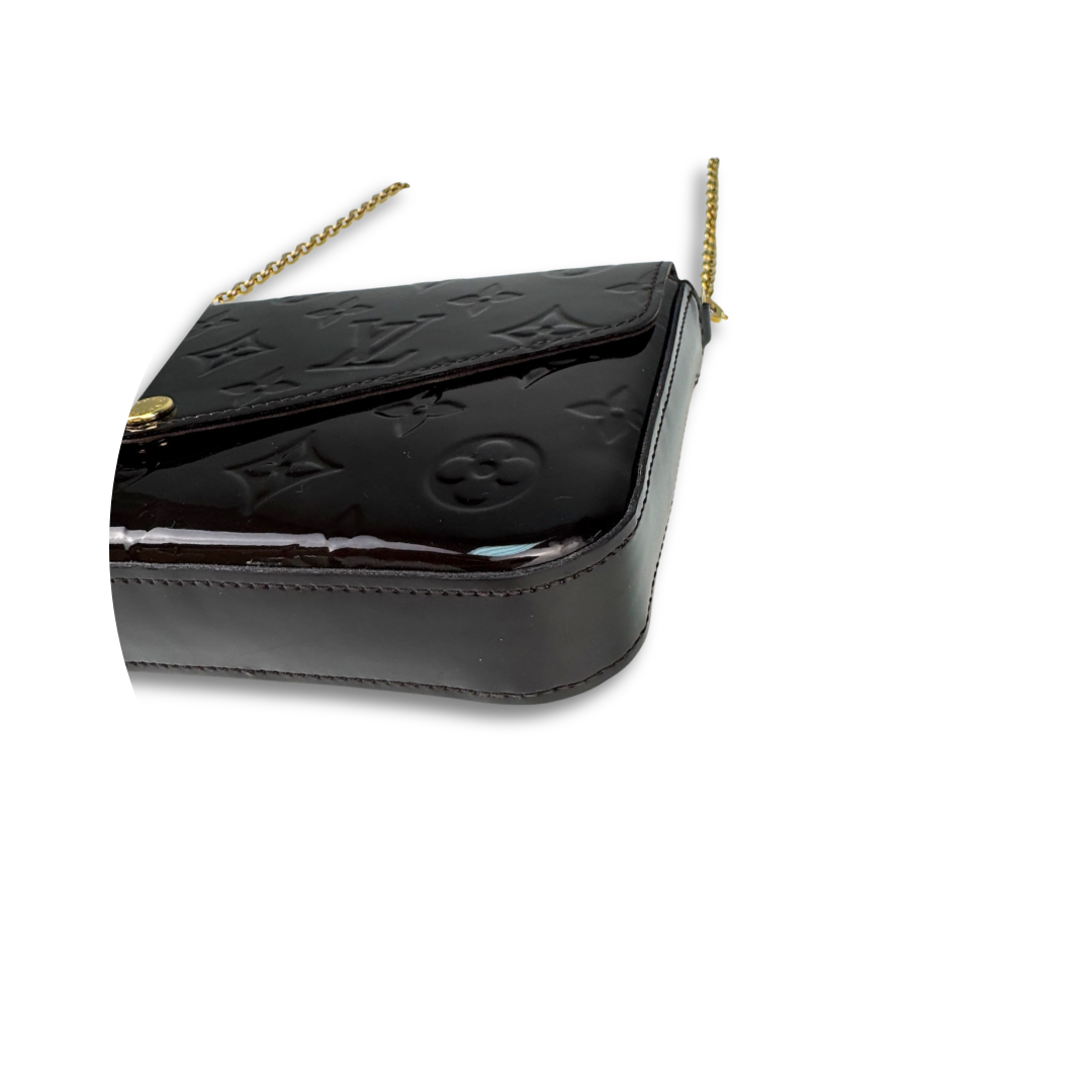 Louis Vuitton Amarante Vernis Pochette Felicie