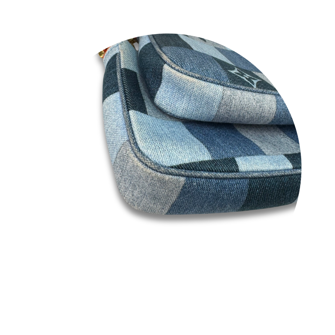 Louis Vuitton Denim Patchwork Multi Pochette Accessoires