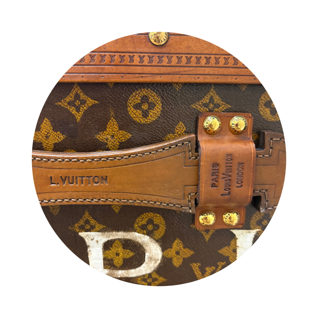 Louis Vuitton Monogram Antique Malle Cabine 90 Trunk