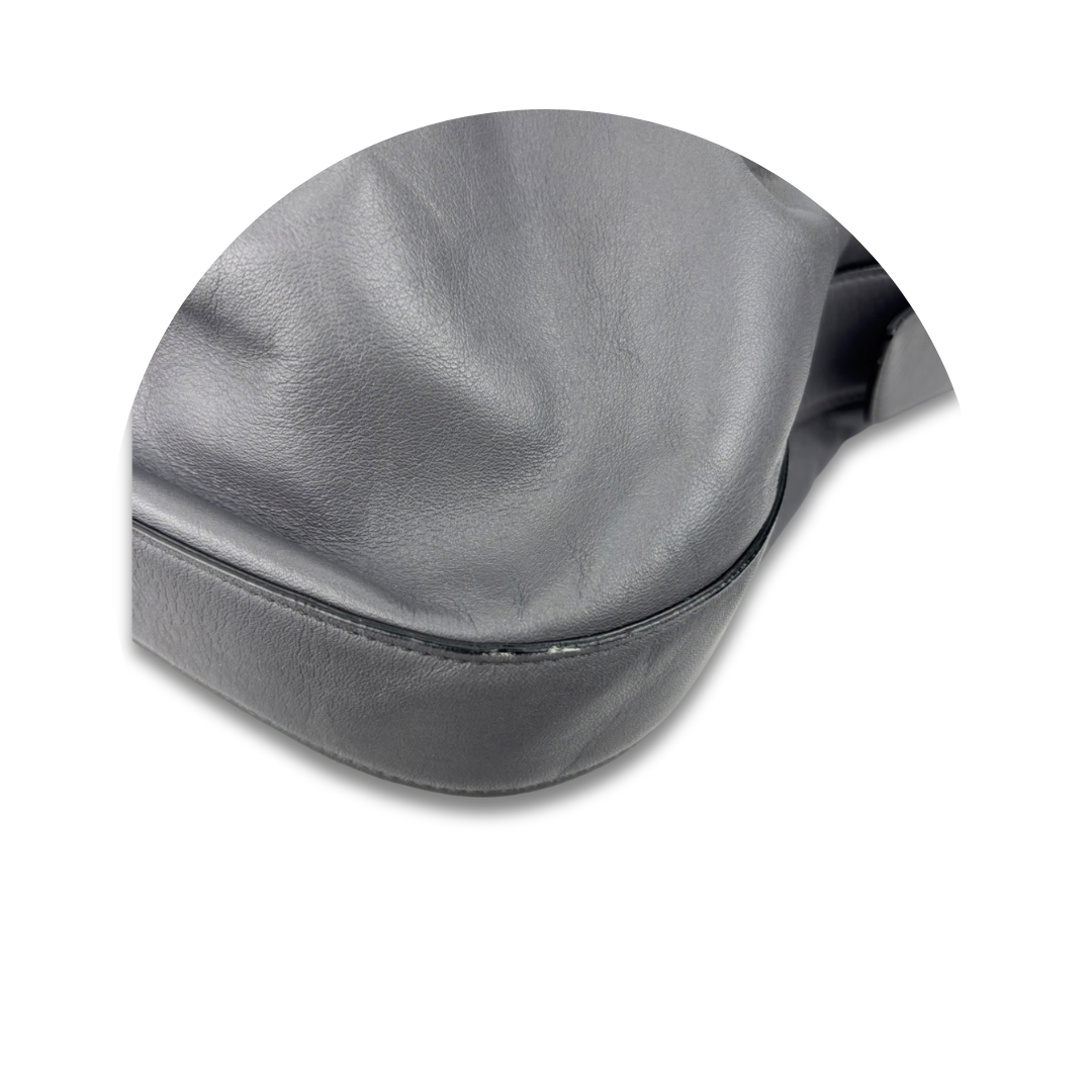 Ferragamo Grey Leather Hobo Bag