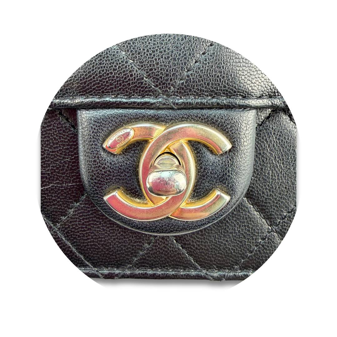 Chanel Goatskin Acrylic Beads Small Flap Bag