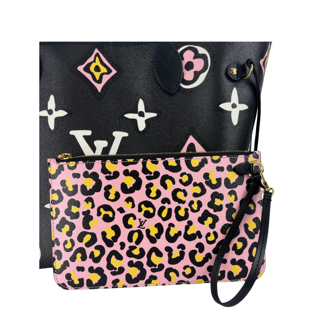 Louis Vuitton Limited Edition Wild At Heart Neverfull MM Set