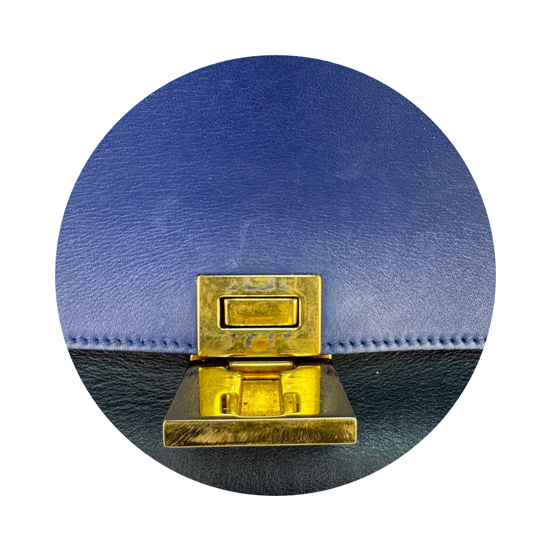 Celine Large Navy Trapeze Bag