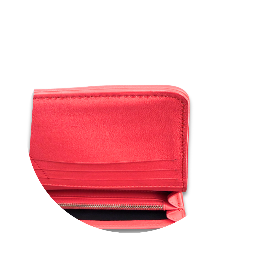 Dior Hot Pink Cannage Wallet