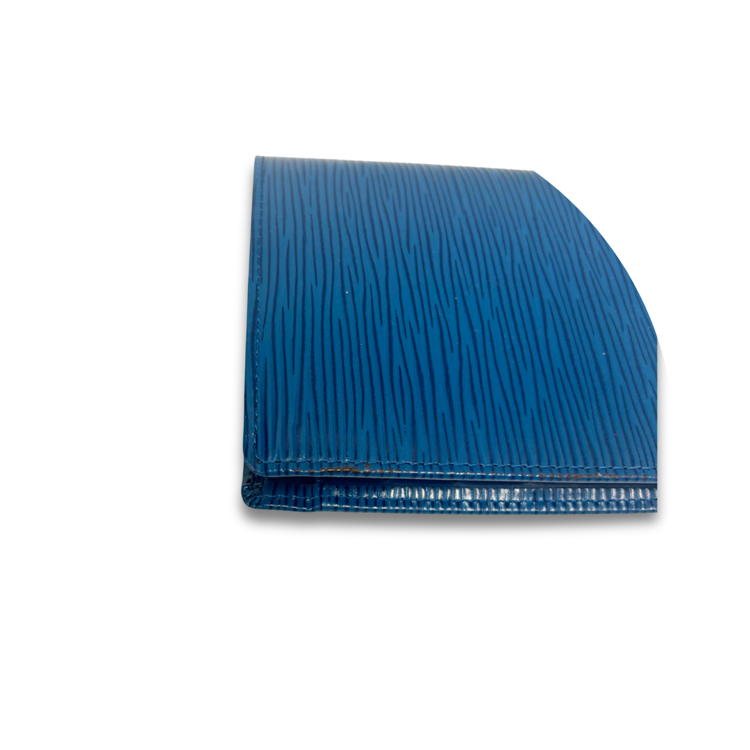 Louis Vuitton Blue Epi Leather Bifold Marco Wallet