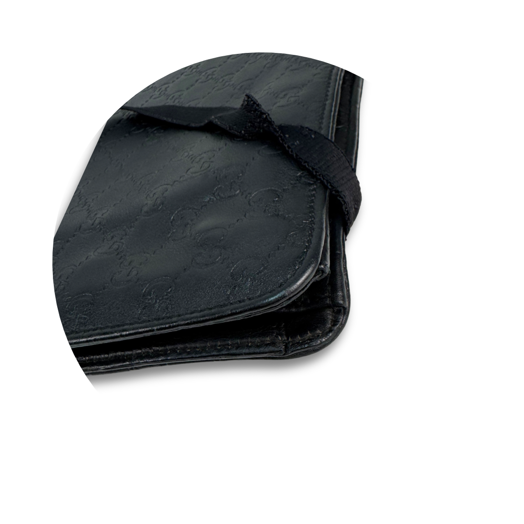 Gucci Black Guccissima Leather Tablet Case