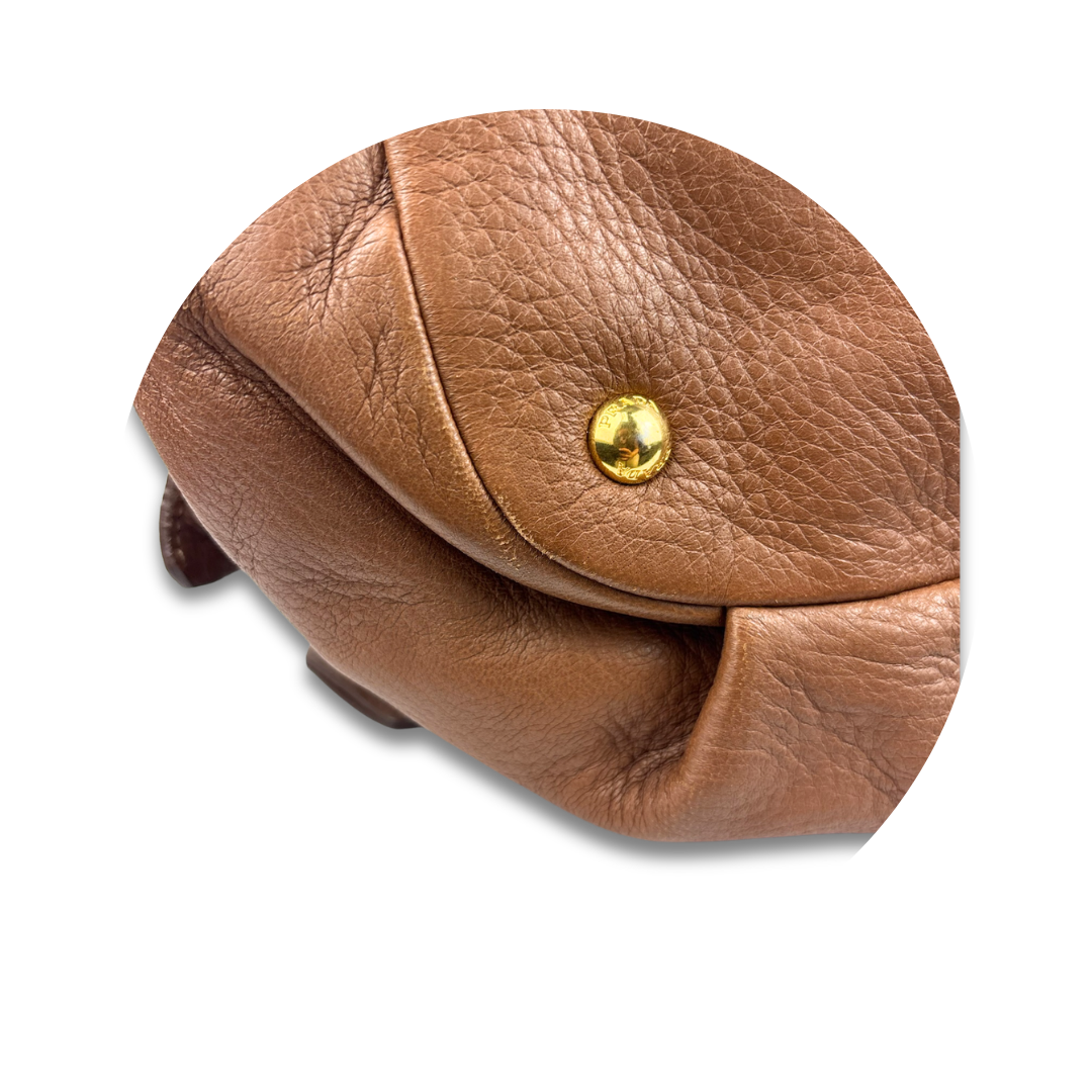 Prada Cervo Double Zip Tote