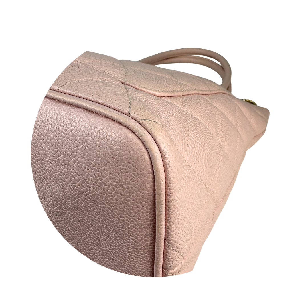 Chanel Pink Caviar Medallion Tote