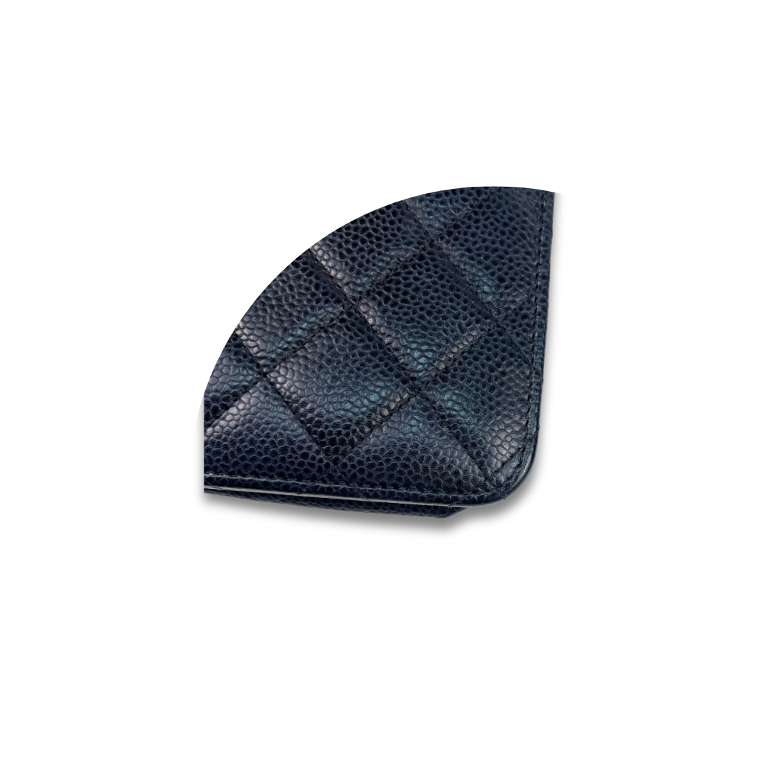 Chanel Navy Caviar Classic Wallet on Chain