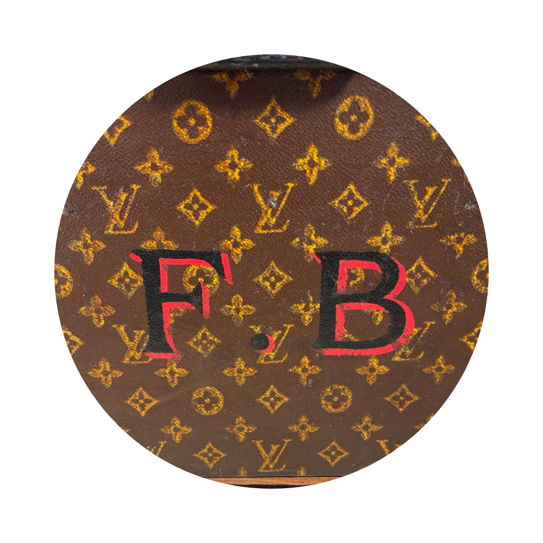 Louis Vuitton Monogram Antique Malle Courrier 90 Trunk
