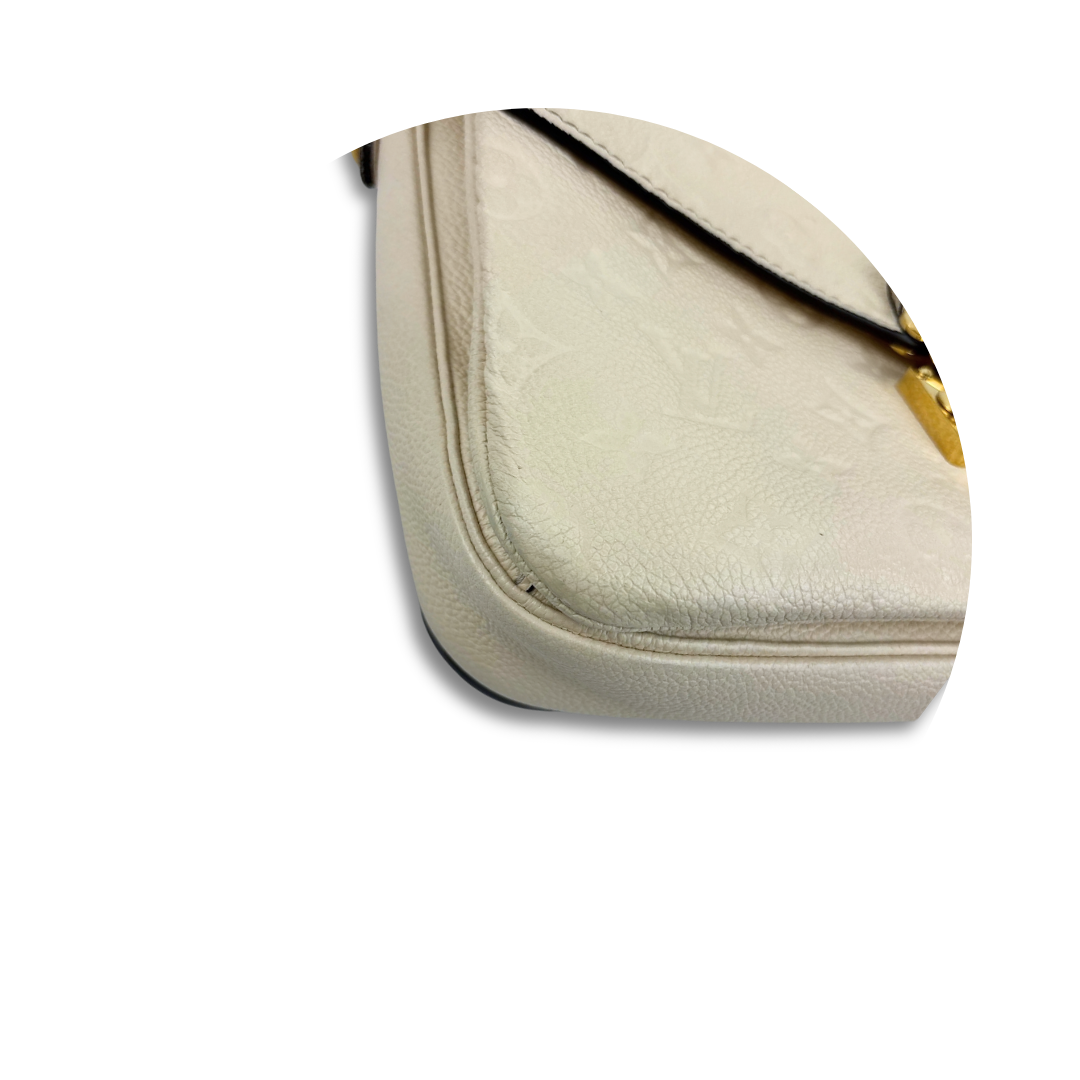 Louis Vuitton Cream Empreinte Pochette Métis
