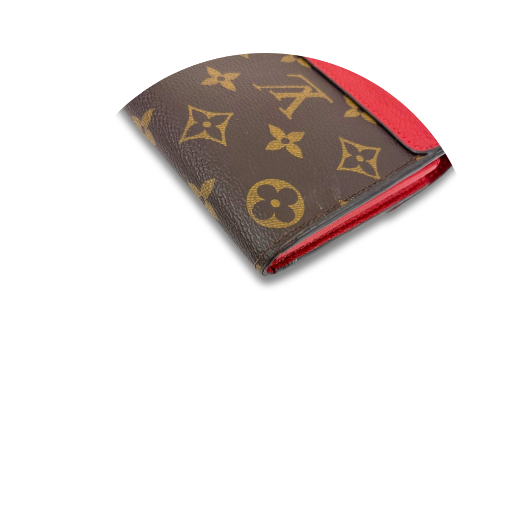 Louis Vuitton Monogram Pallas Wallet Red