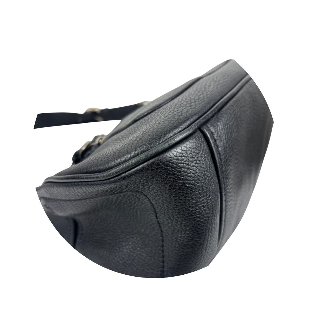 Prada Black Vitello Daino Shoulder Bag