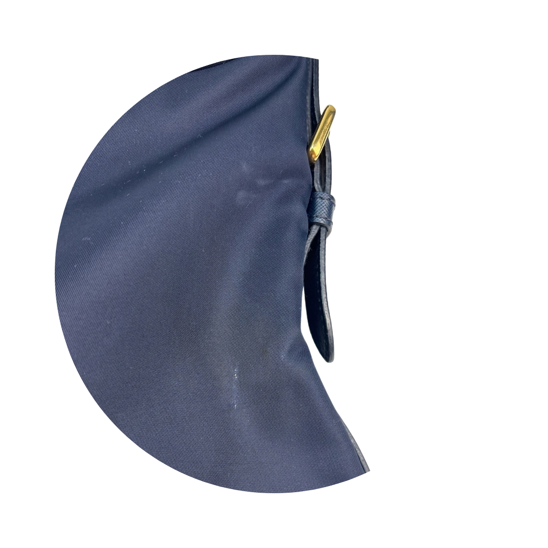 Prada Navy Nylon Crossbody Bag