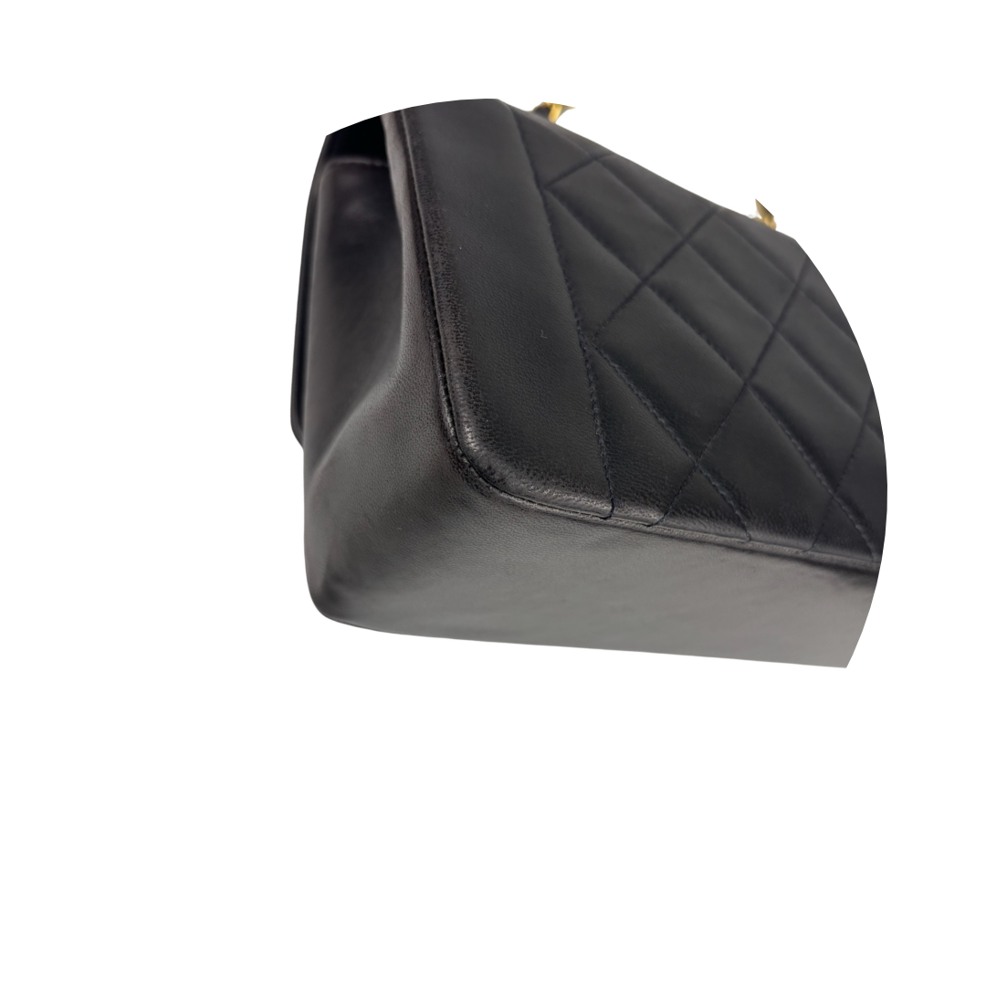 Chanel Brown Lambskin Small Diana Single Flap